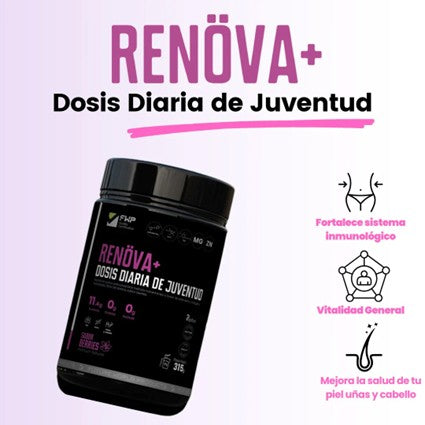 COLAGENO RENÖVA+ | TU DOSIS DIARIA DE JUVENTUD Y VITALIDAD